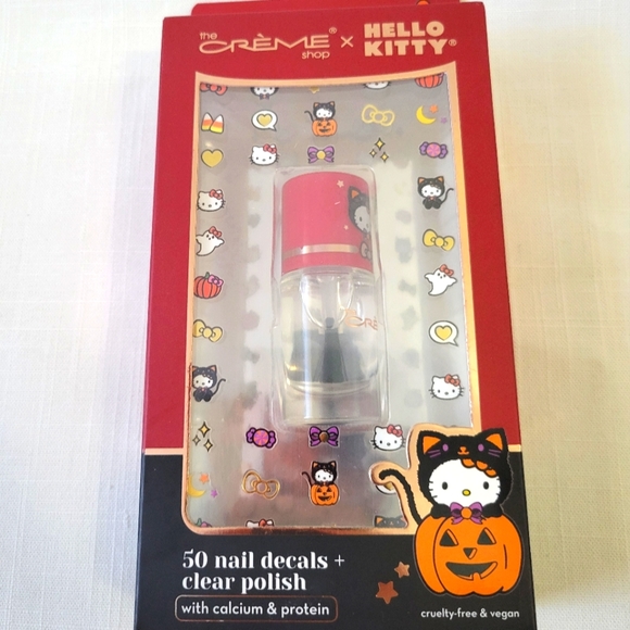Hello Kitty Spooky Sweet Nail Decal Set. 50 Cute Decals + Clear Polish - Picture 5 of 8